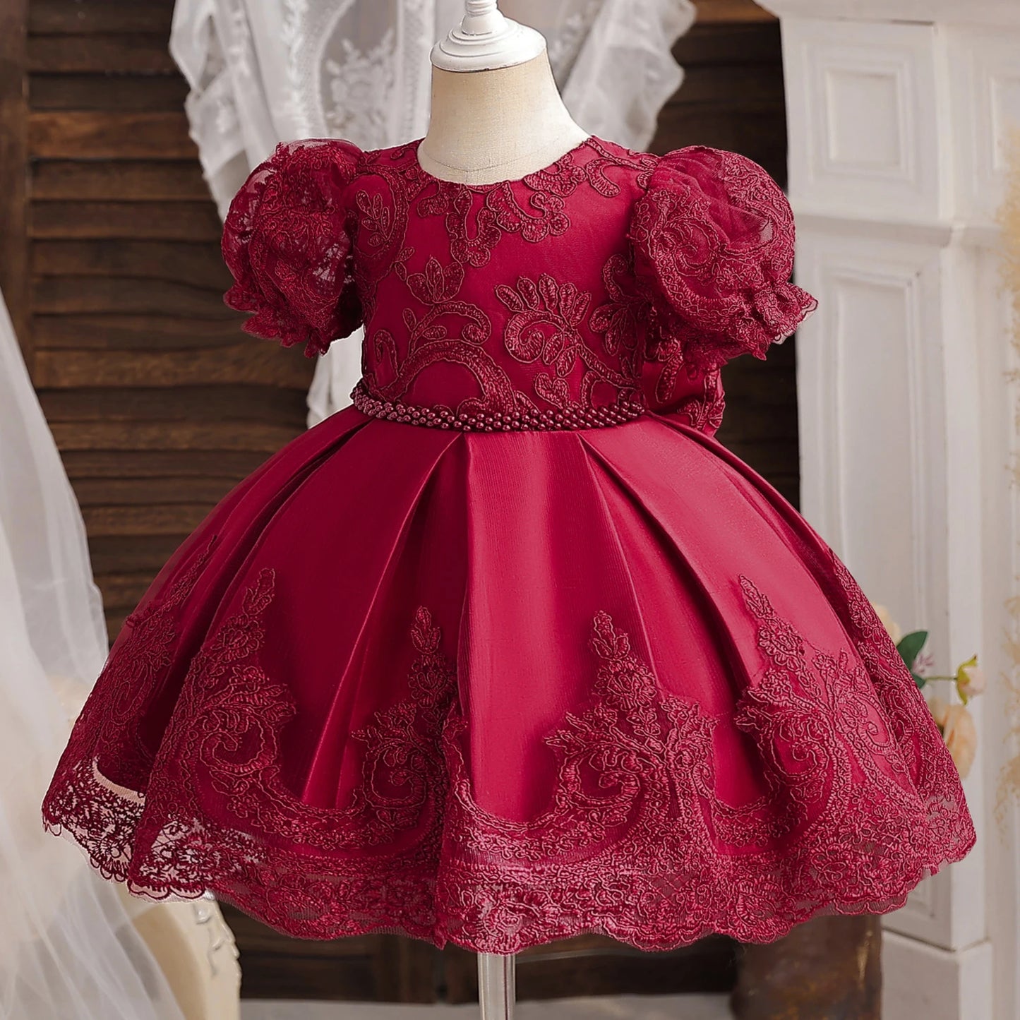 TaraStore🅣🅢 Baby Red Pricess Gowns