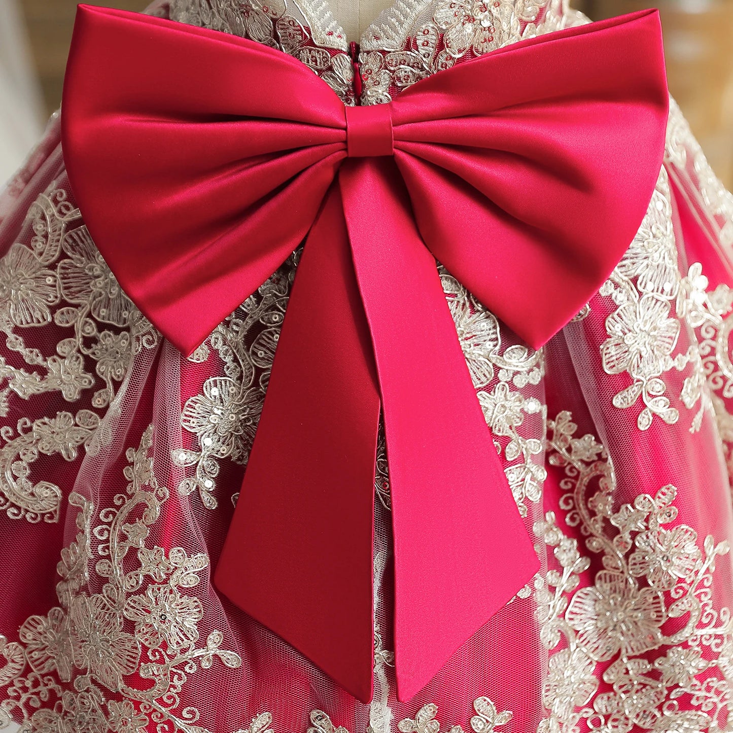 TaraStore🅣🅢 Baby Red Pricess Gowns