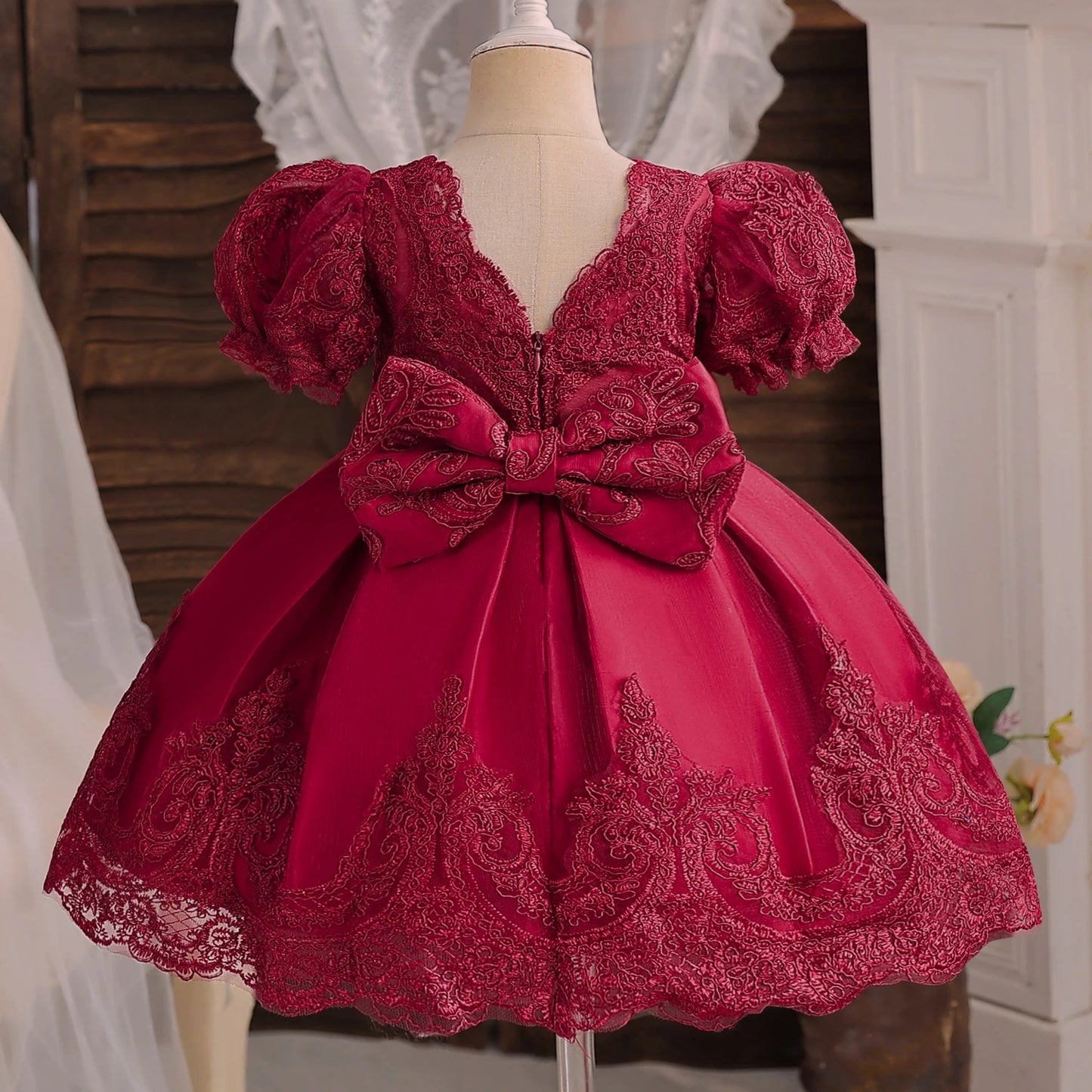 TaraStore🅣🅢 Baby Red Pricess Gowns