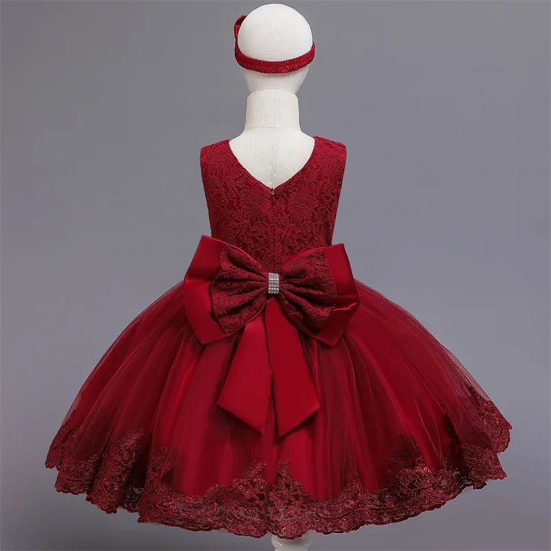 TaraStore🅣🅢 Baby Red Pricess Gowns