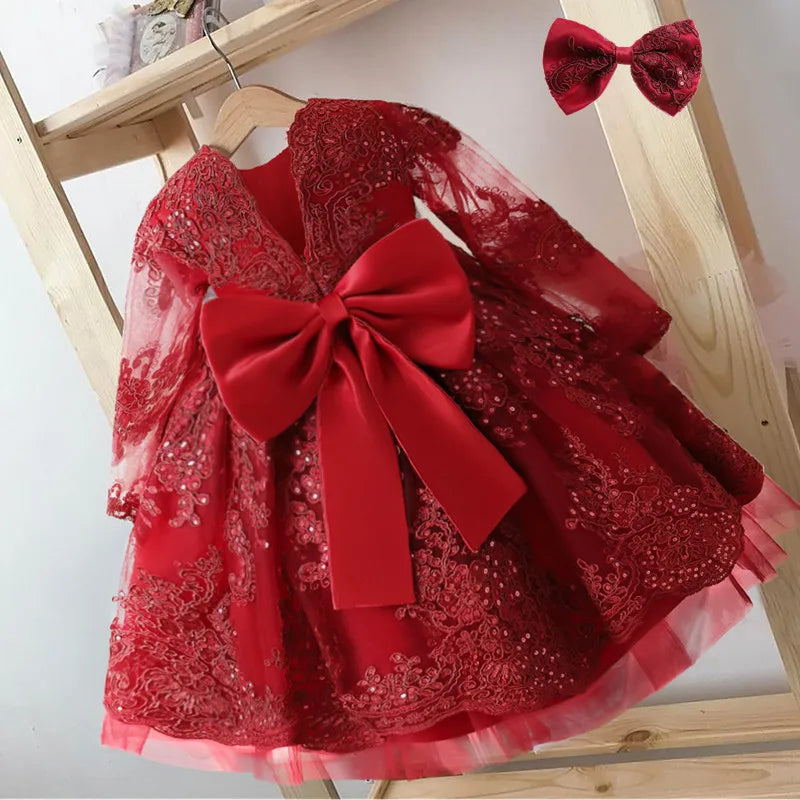TaraStore🅣🅢 Baby Red Pricess Gowns
