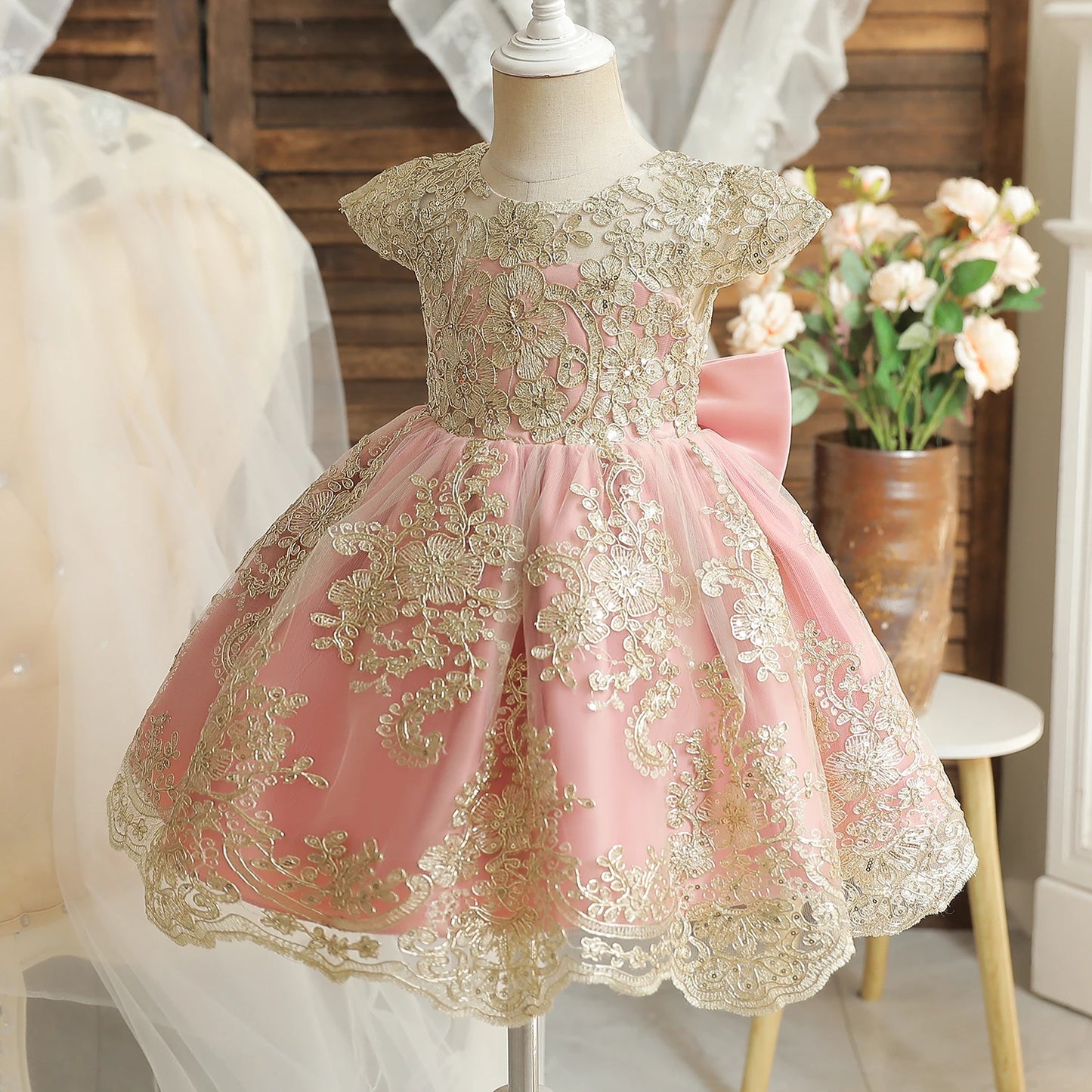 TaraStore🅣🅢 Baby Red Pricess Gowns