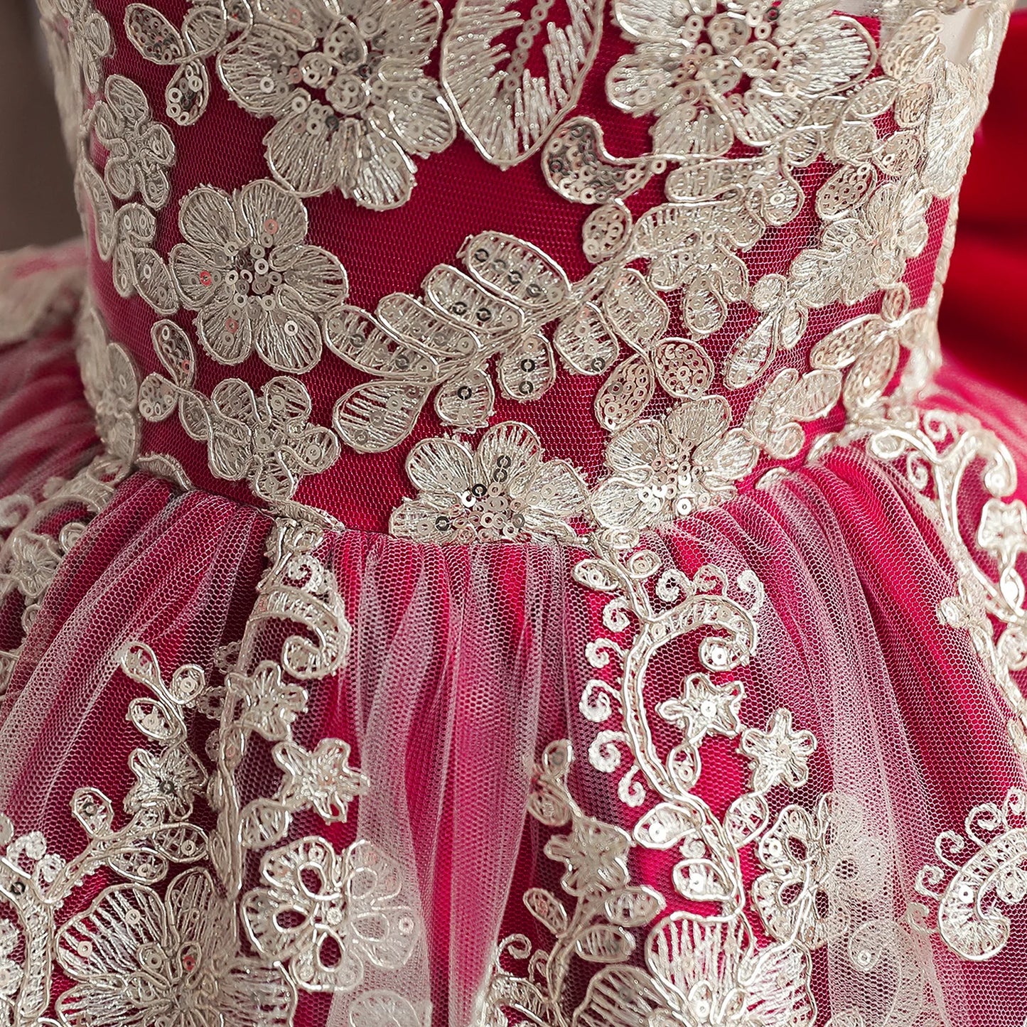 TaraStore🅣🅢 Baby Red Pricess Gowns
