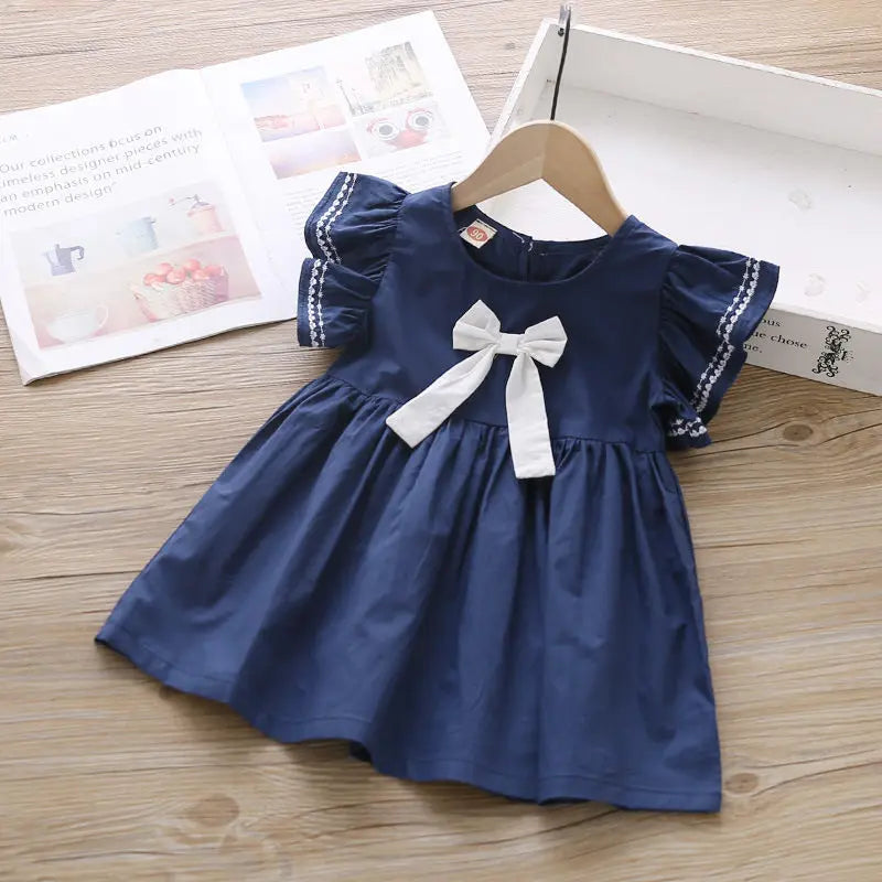 TaraStore🅣🅢 Baby Girls Dresses Summer 2024 Sleeveless Birthday Party Princess Dress Kids Sundress Dresses f