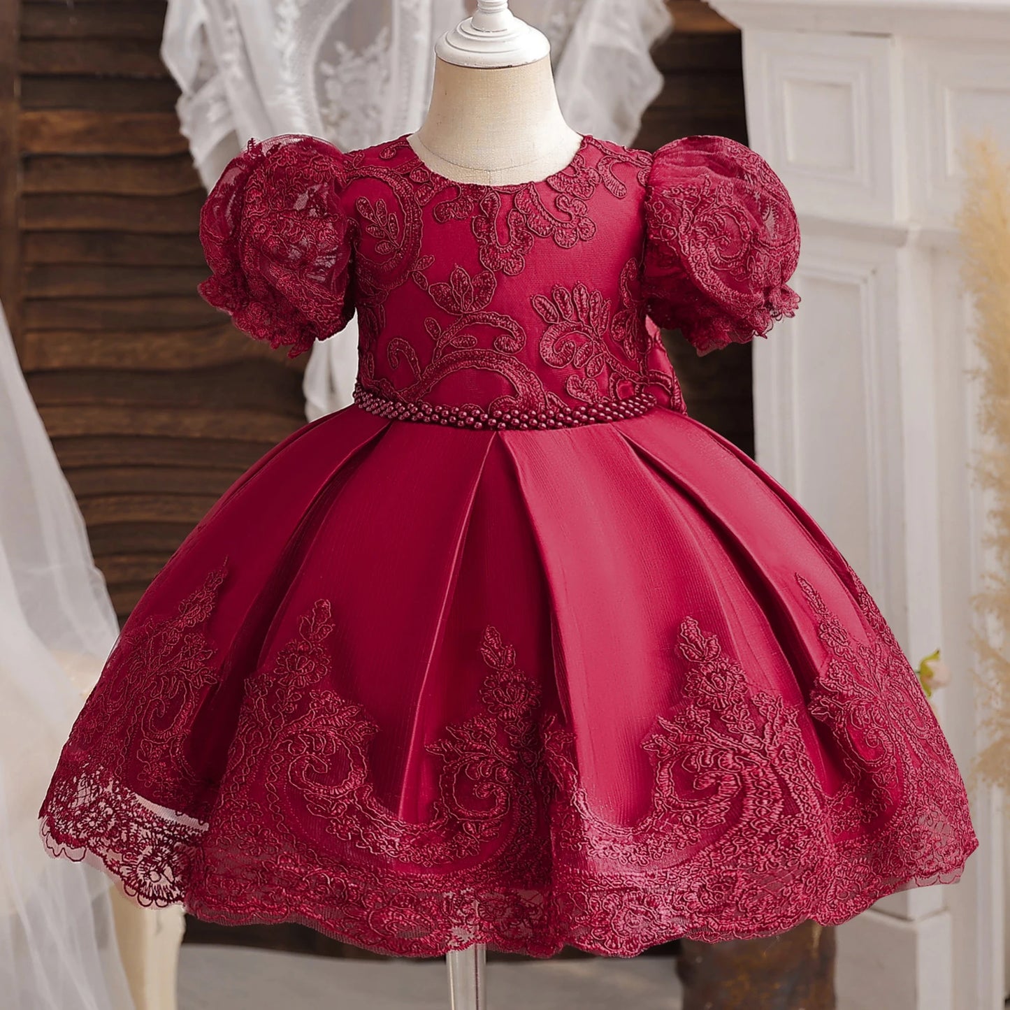 TaraStore🅣🅢 Baby Red Pricess Gowns