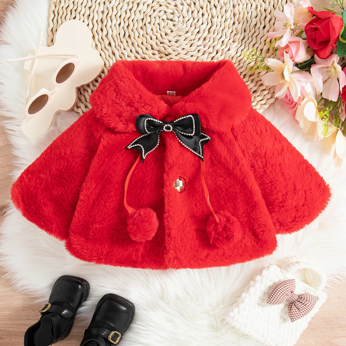 TaraStore🅣🅢 Baby girls long sleeve warm thick coat