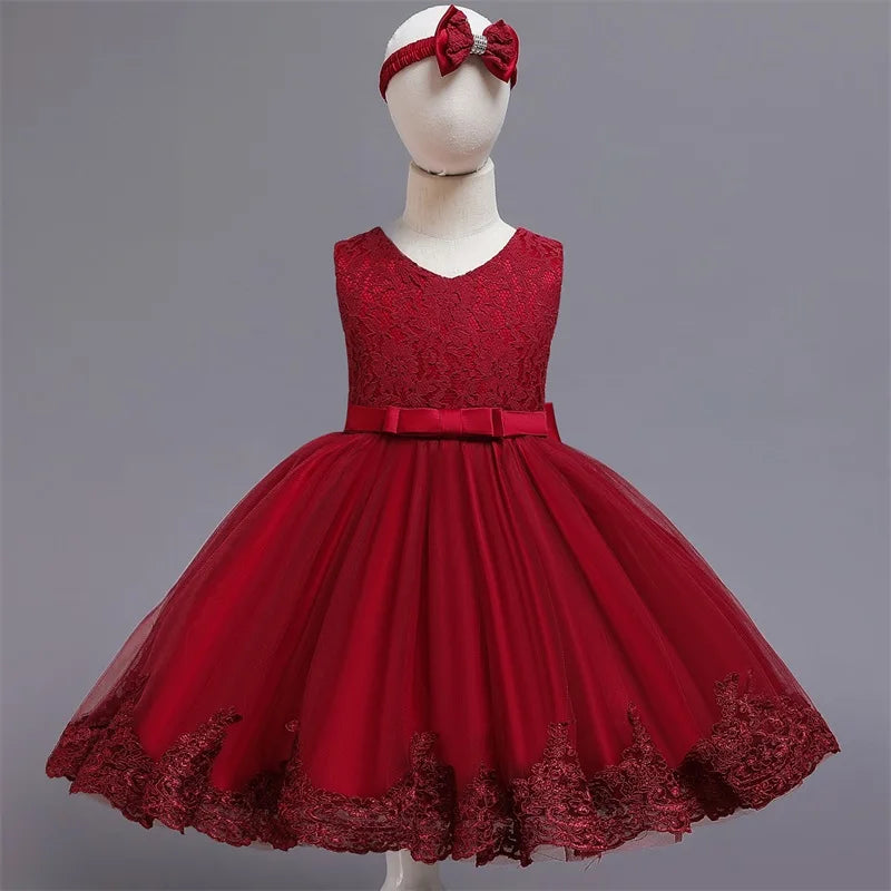 TaraStore🅣🅢 Baby Red Pricess Gowns