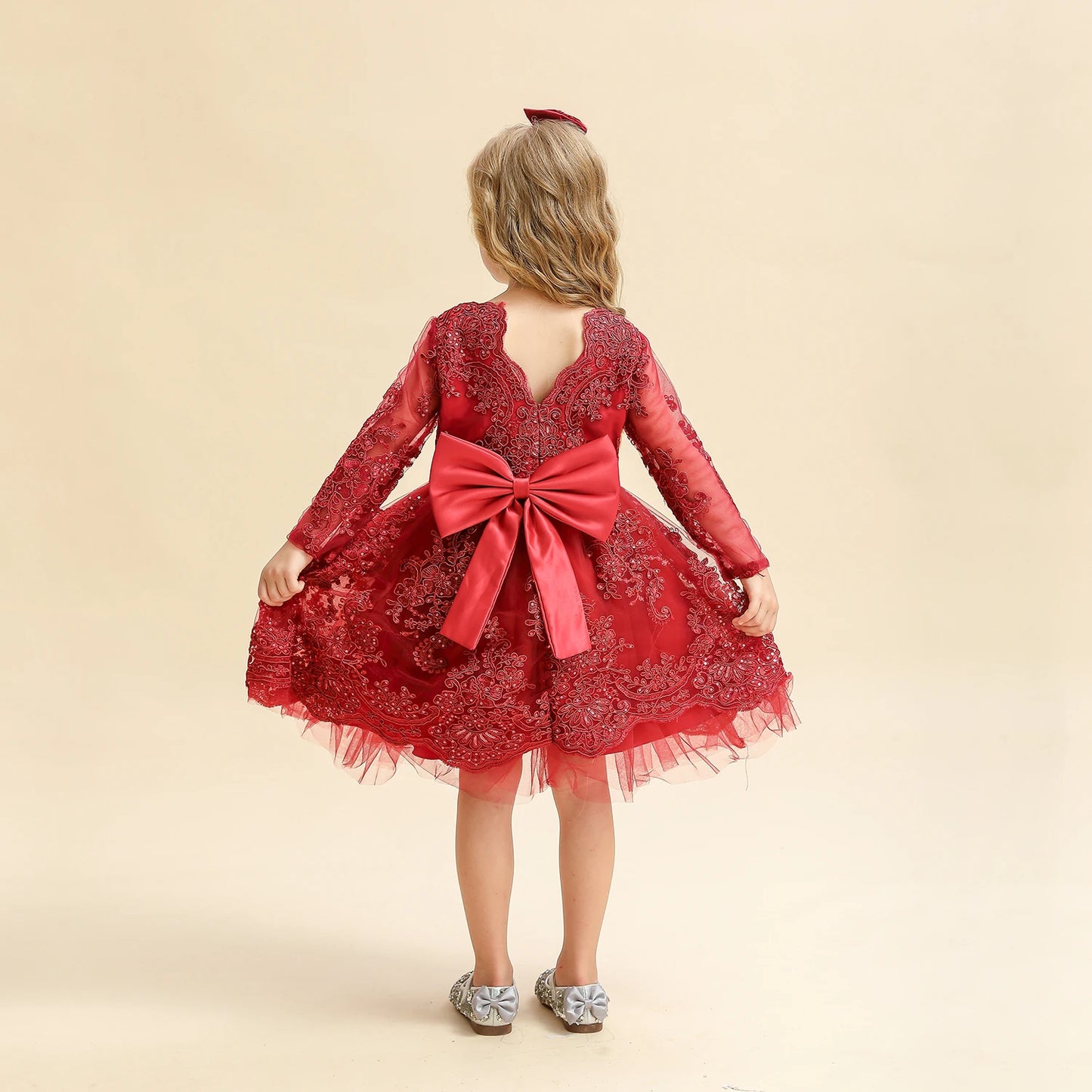TaraStore🅣🅢 Baby Red Pricess Gowns