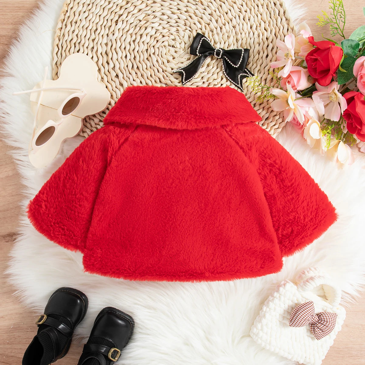 TaraStore🅣🅢 Baby girls long sleeve warm thick coat