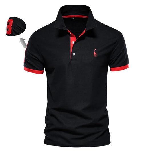 TaraStore🅣🅢 35% Cotton Polo Shirts for Men Casual Solid Color Slim Fit Men Polos New Summer Fashion Brand Men Clothing